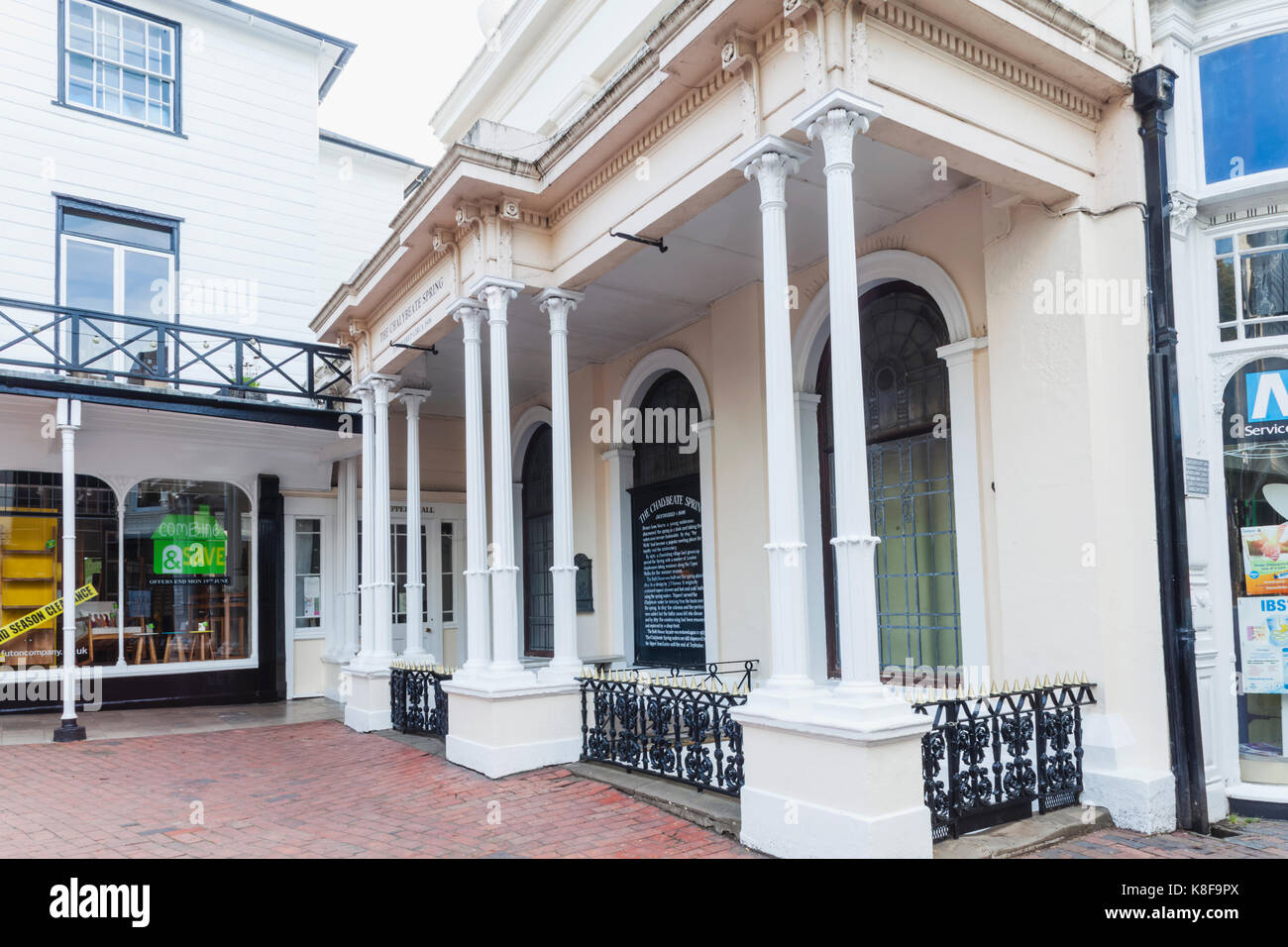 England, Kent, Tunbridge Wells, The Pantiles, The Chalybeate Spring Stock Photo