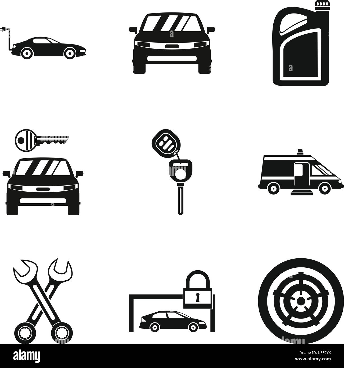 Lock icons set, simple style Stock Vector Image & Art - Alamy