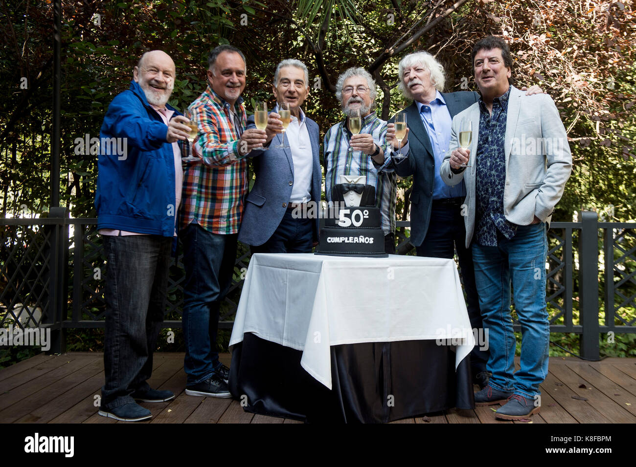 Madrid, Spain. 19th Sep, 2017. Les Luthiers during the press conference celebrating its 50th anniversary in Madrid, Tuesday, Sept. 19, 2017. Credit: Gtres Información más Comuniación on line, S.L./Alamy Live News Stock Photo
