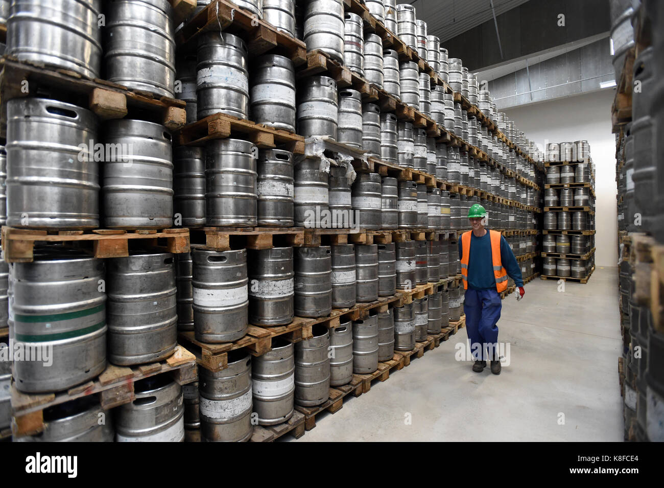 Heineken company opened a new distribution center at the brewery in