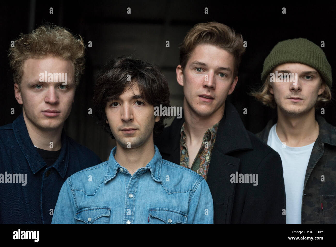 London Uk 19 September 2017 Members Of The Band Stereo Honey Who Played A Set During The Last Catwalk Show Are Seen Outside The Home Of London Fashion Week In The Strand