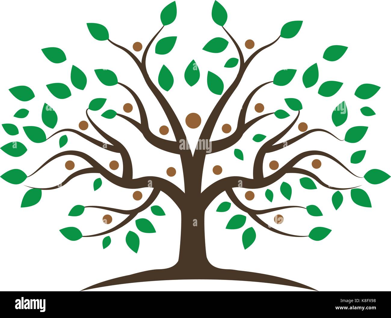 Tree icon logo template vector illustration Stock Vector Image & Art ...