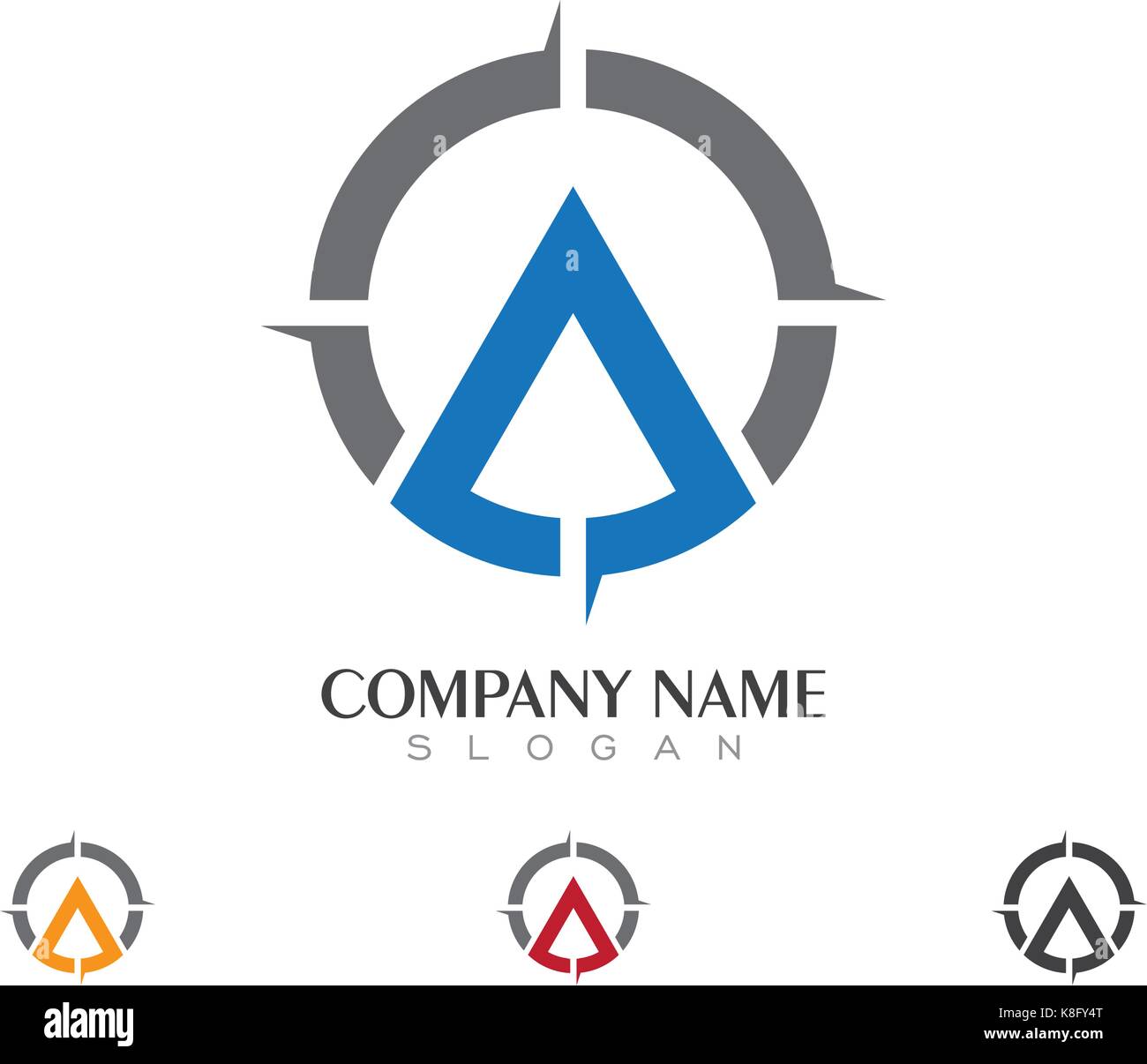 A Letter Logo Business Template Vector icon Stock Vector Image & Art ...