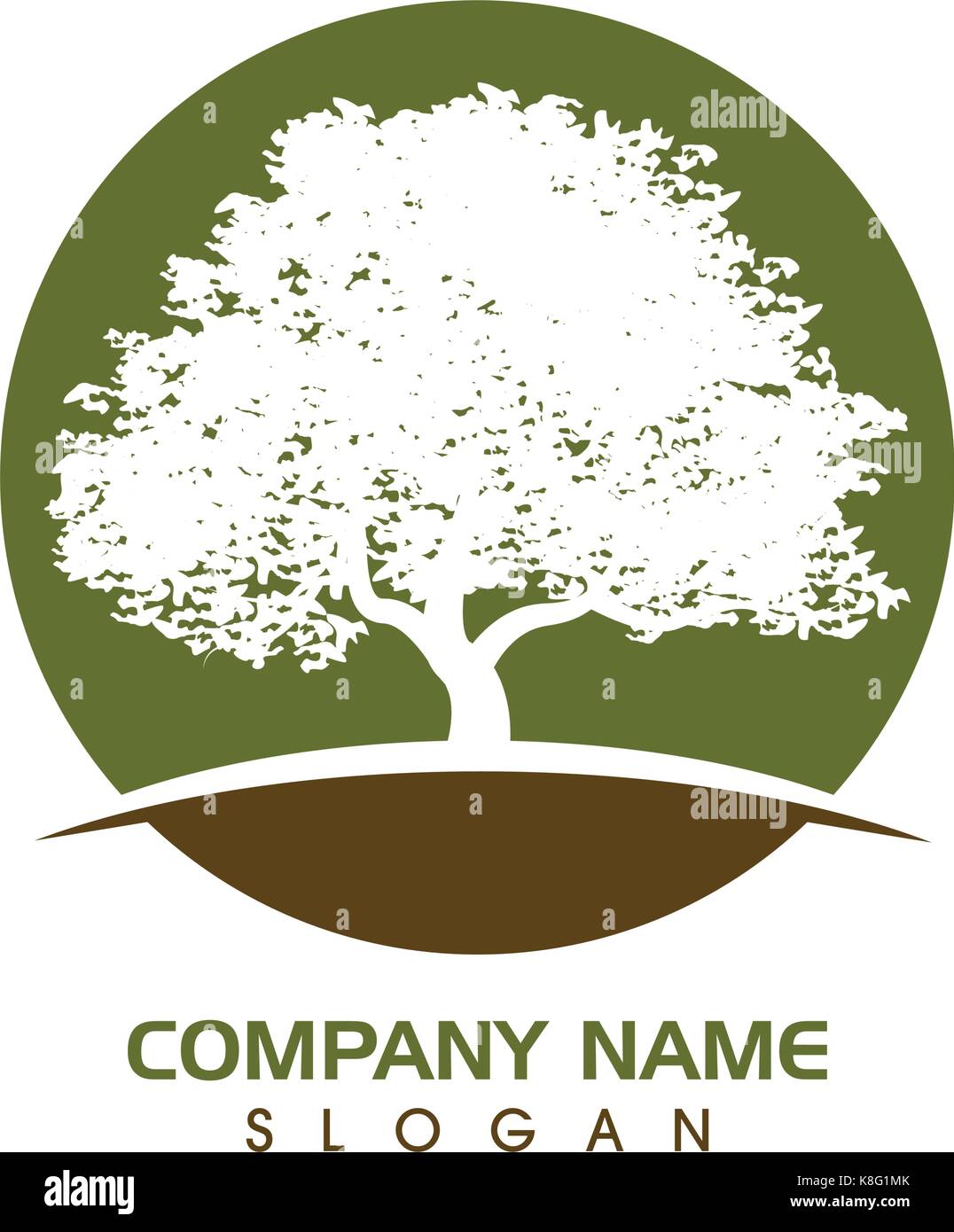 Tree icon logo template vector illustration Stock Vector Image & Art ...