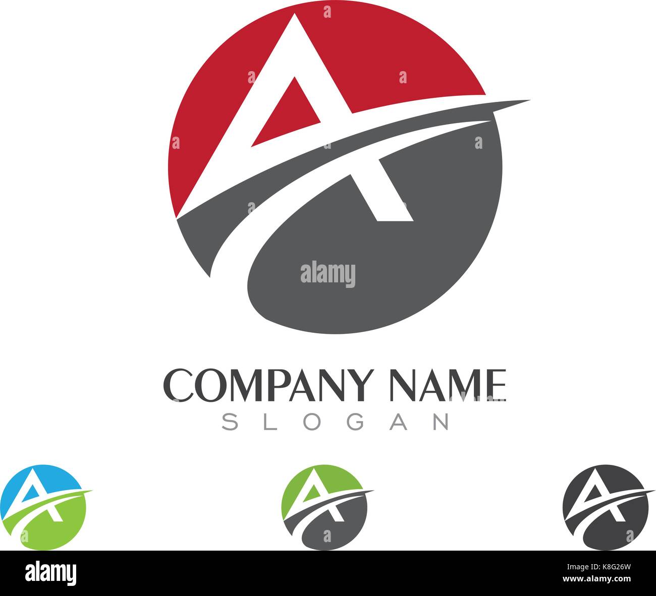 A Letter Logo Business Template Vector icon Stock Vector Image & Art ...