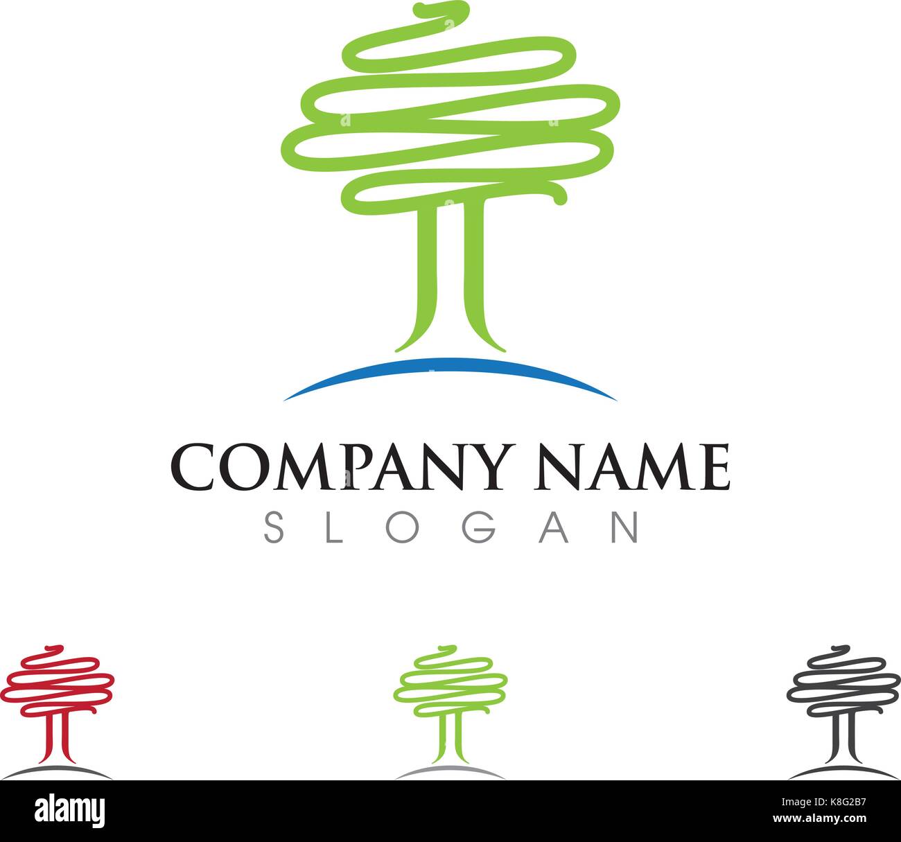 Tree icon logo template vector illustration Stock Vector Image & Art ...