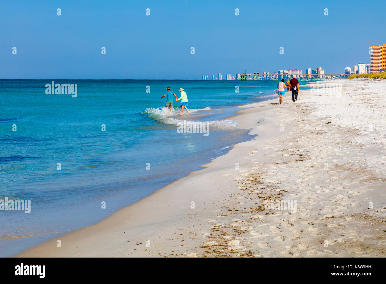 St. Andrews State Park on the Gulf of Mexico in Panama City Beach Florida Stock Photo