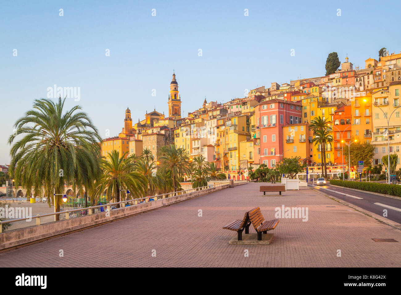 Menton France Stock Photo Alamy