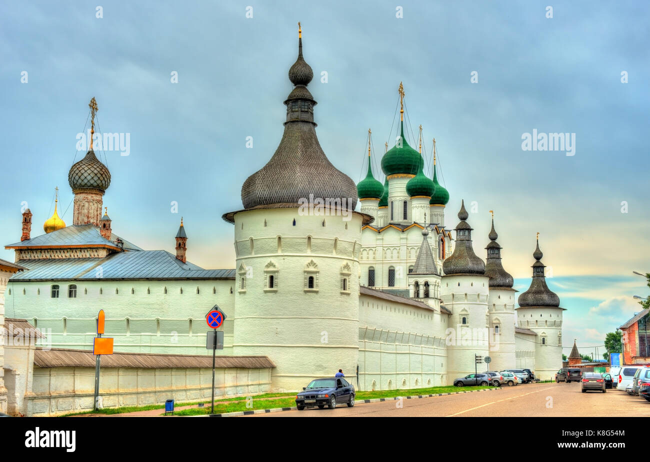 Rostov Kremlin, the Golden Ring of Russia Stock Photo