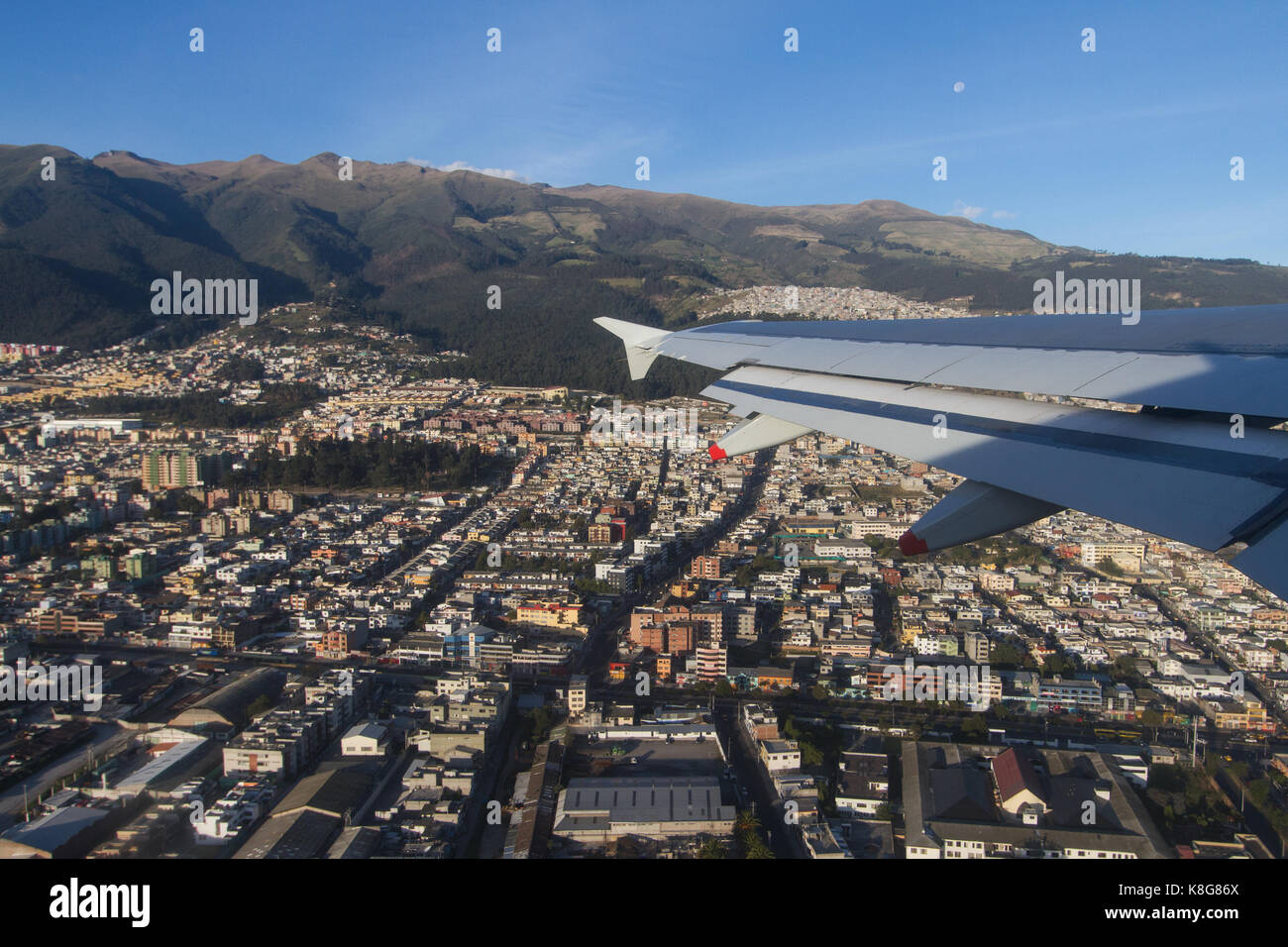 Take off from Quito city Airport Stock Photo Alamy