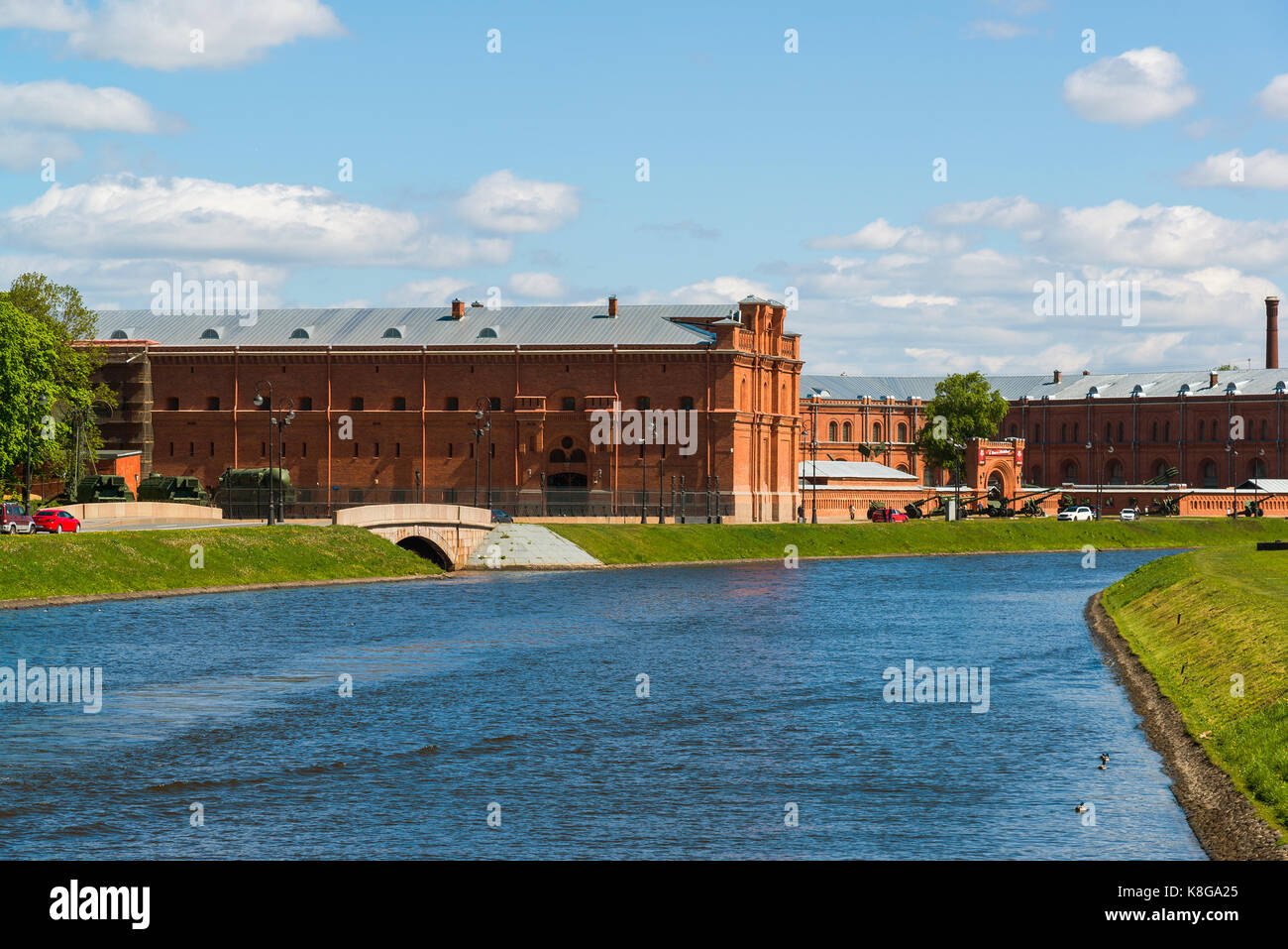 St. Petersburg, Russia - June 04.2017. Kronverkskiy strait and artillery museum Stock Photo