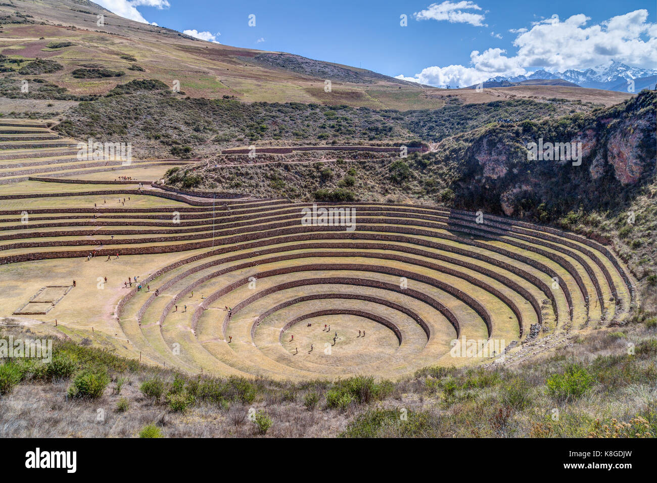 Moray - Inca agricultural terraces near Maras, Peru Stock Photo - Alamy