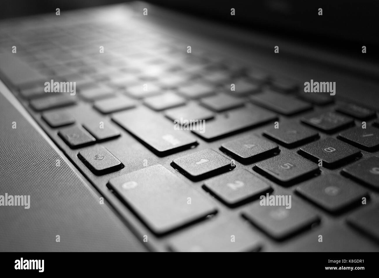 Black And White Keyboard Stock Photo Alamy