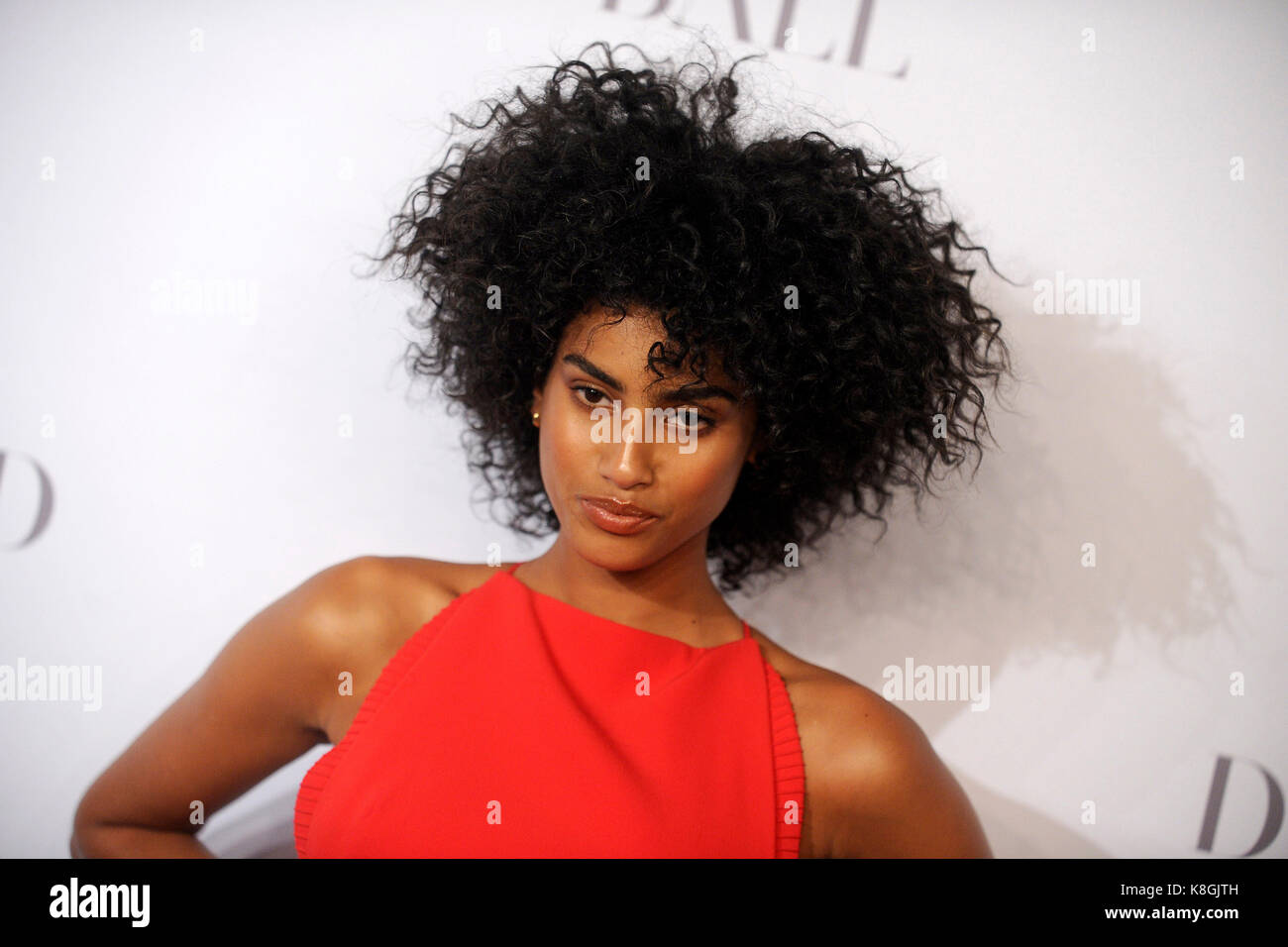 Imaan Hammam attends Rihanna's 3rd Annual Diamond Ball Benefitting The