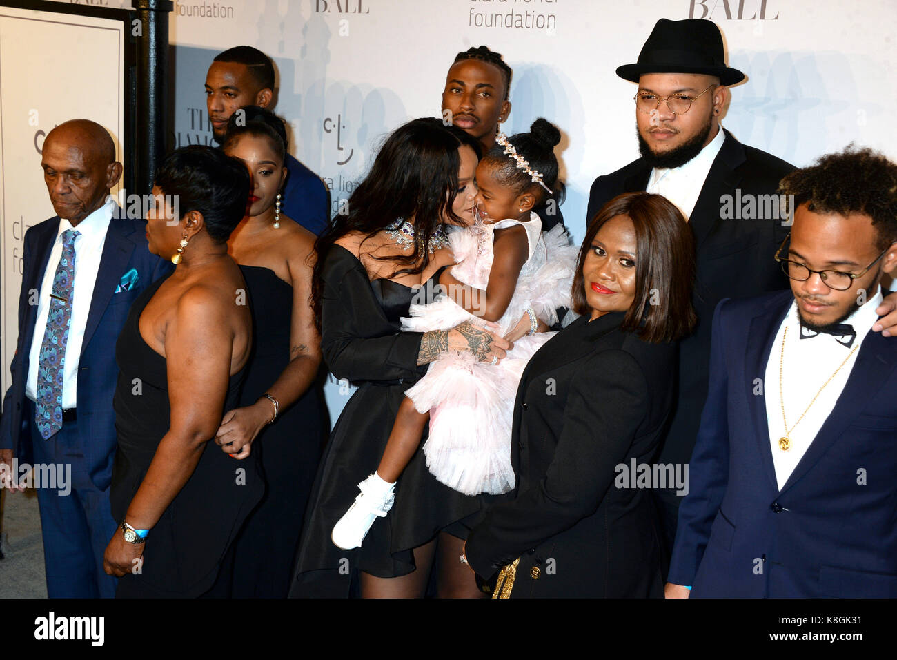Rihanna and her family attend Rihanna&rsquo;s 3rd Annual Diamond Ball