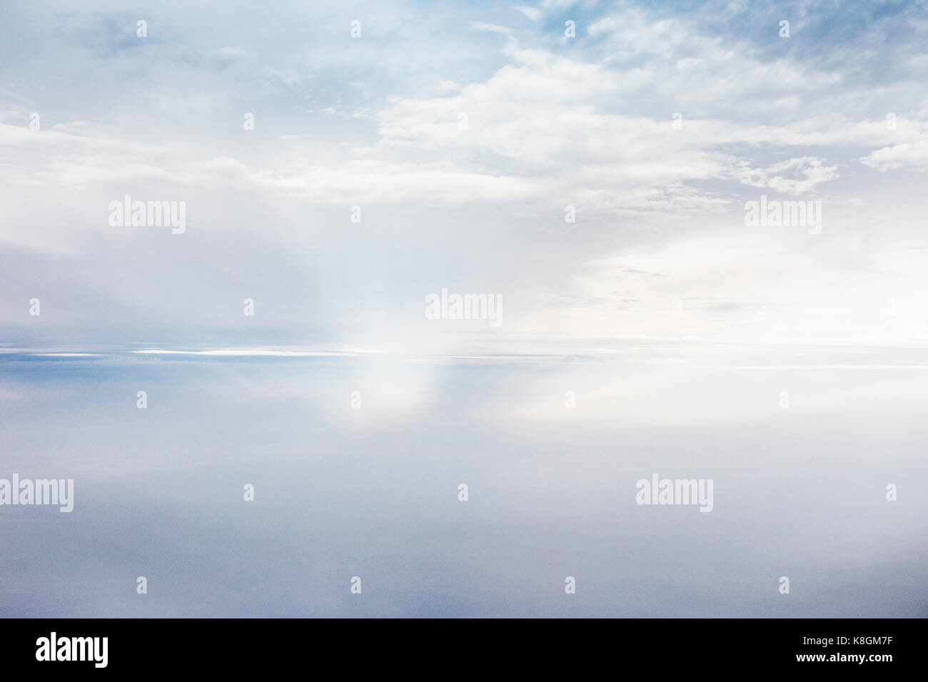 Aerial view of ethereal cloudscape Stock Photo