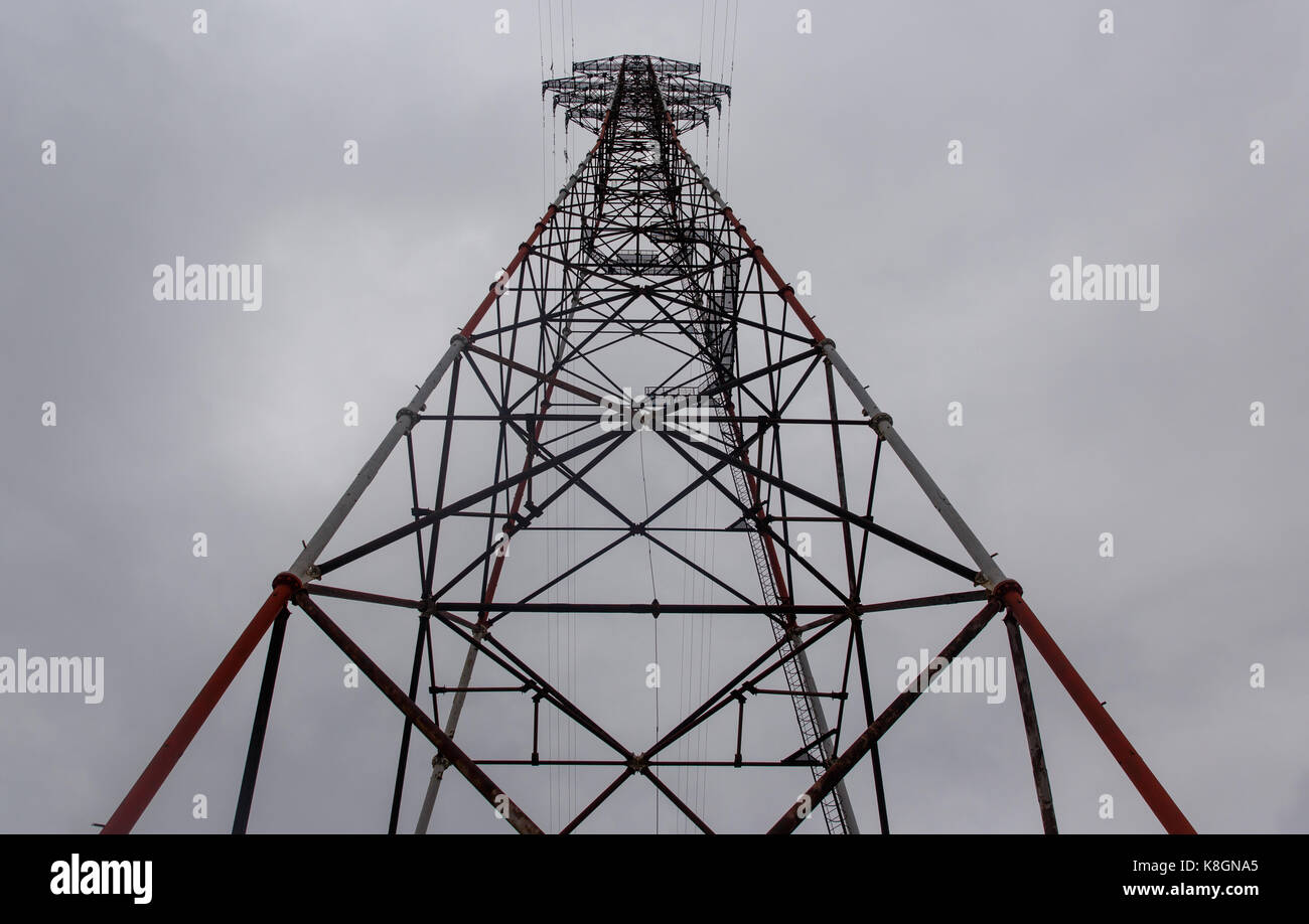 Power tower and cloudy sky Stock Photo - Alamy