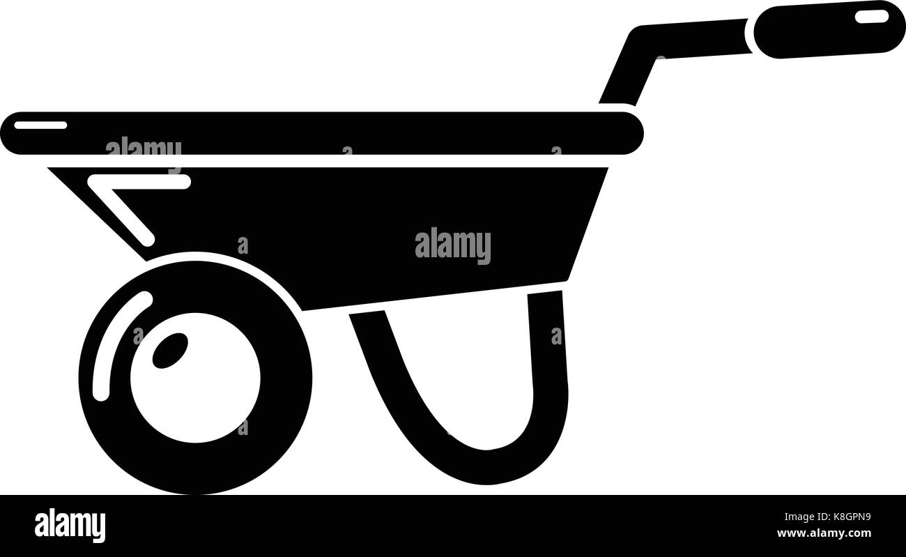 Wheelbarrow icon , simple style Stock Vector Image & Art Alamy