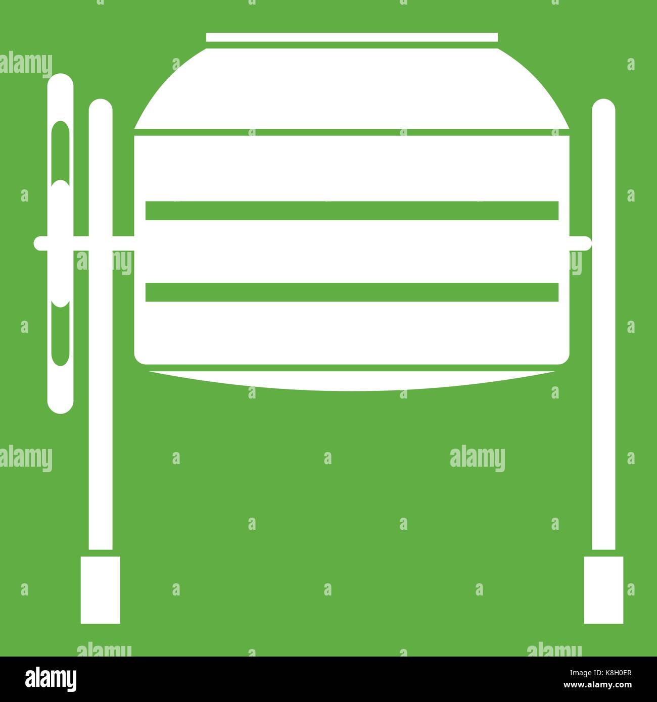 Concrete mixer icon green Stock Vector Image & Art Alamy