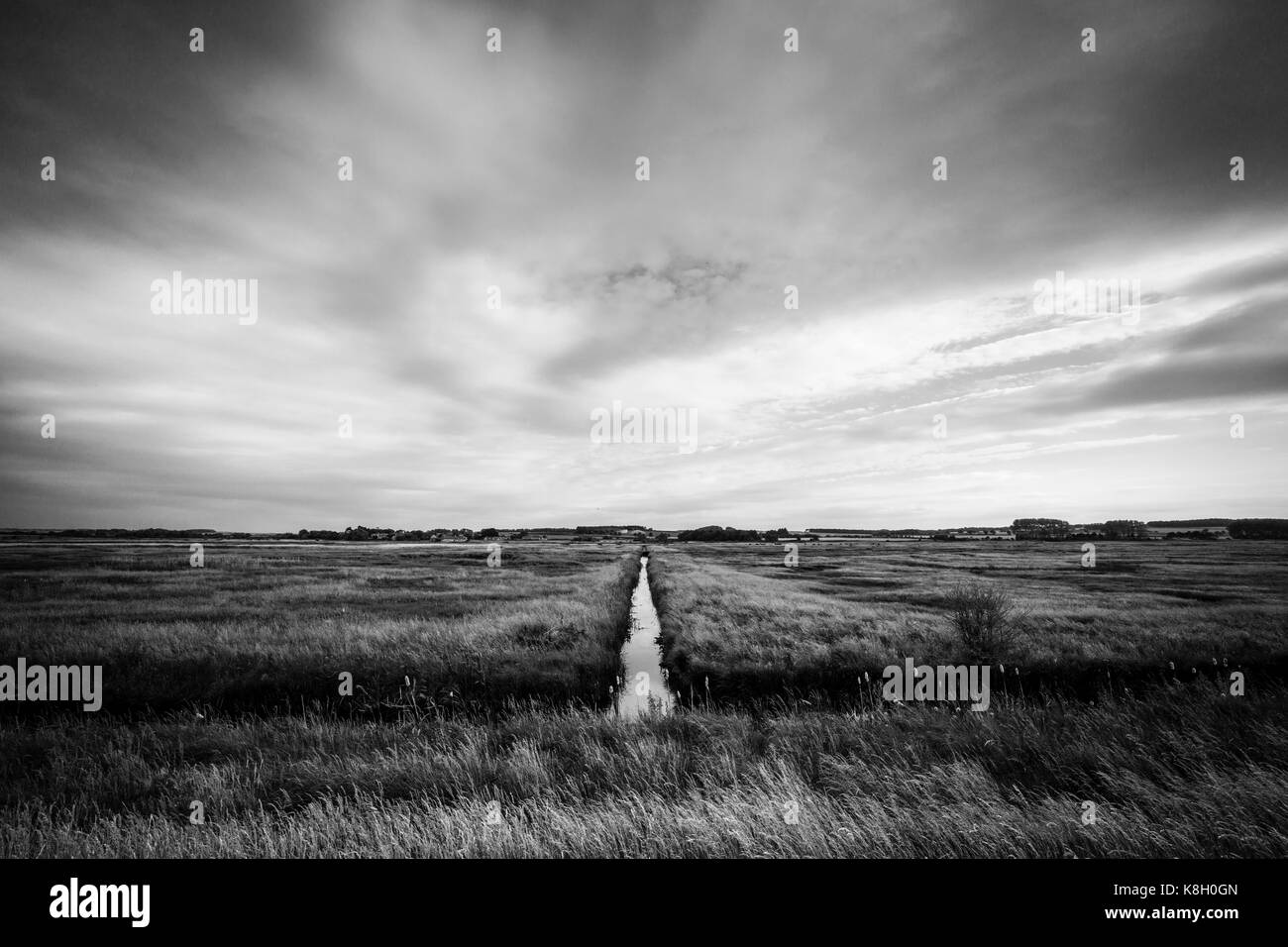 Cley Saltmarshes, North Norfolk, UK Stock Photo