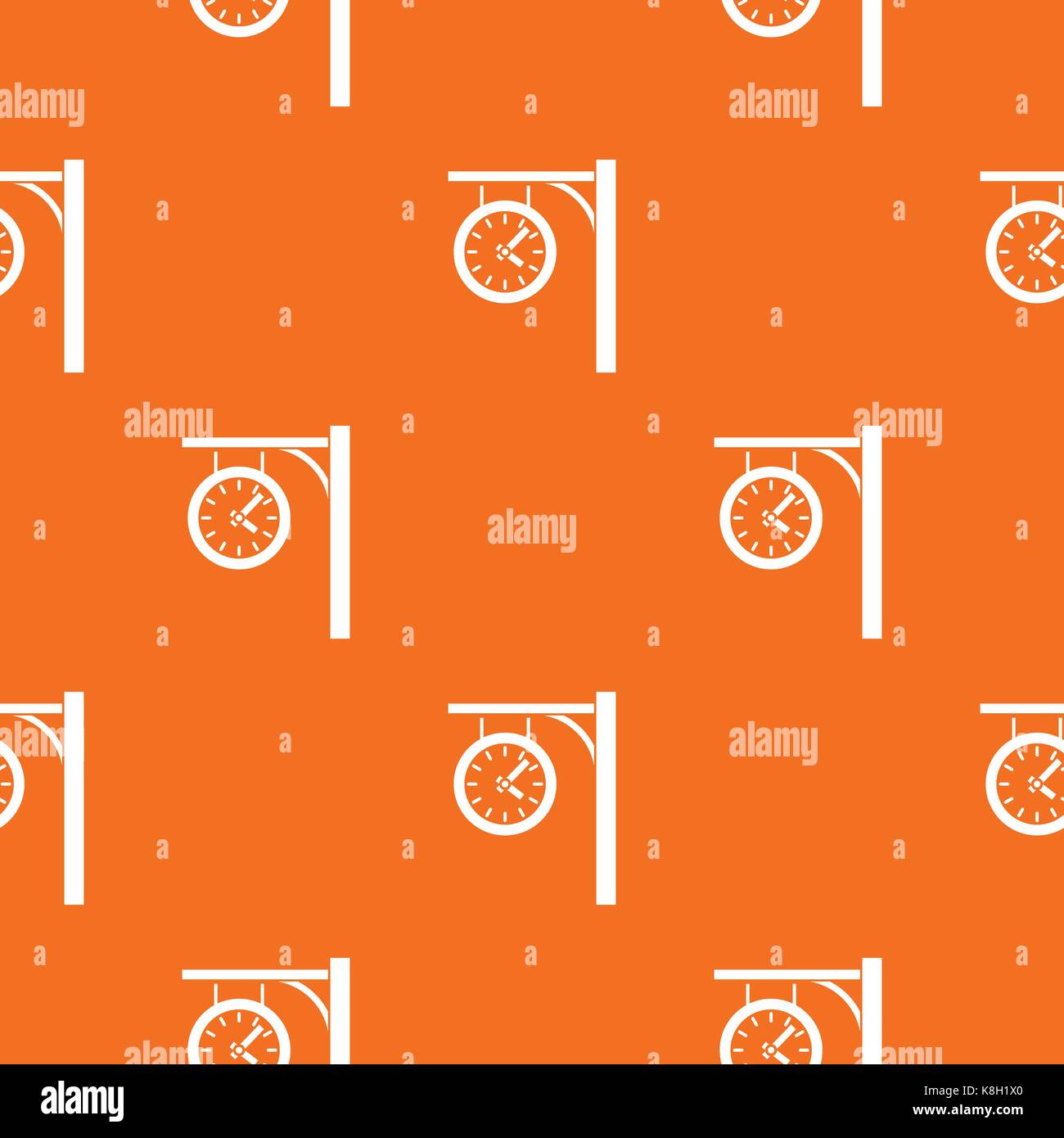 Classic train station clock Stock Vector Images - Alamy