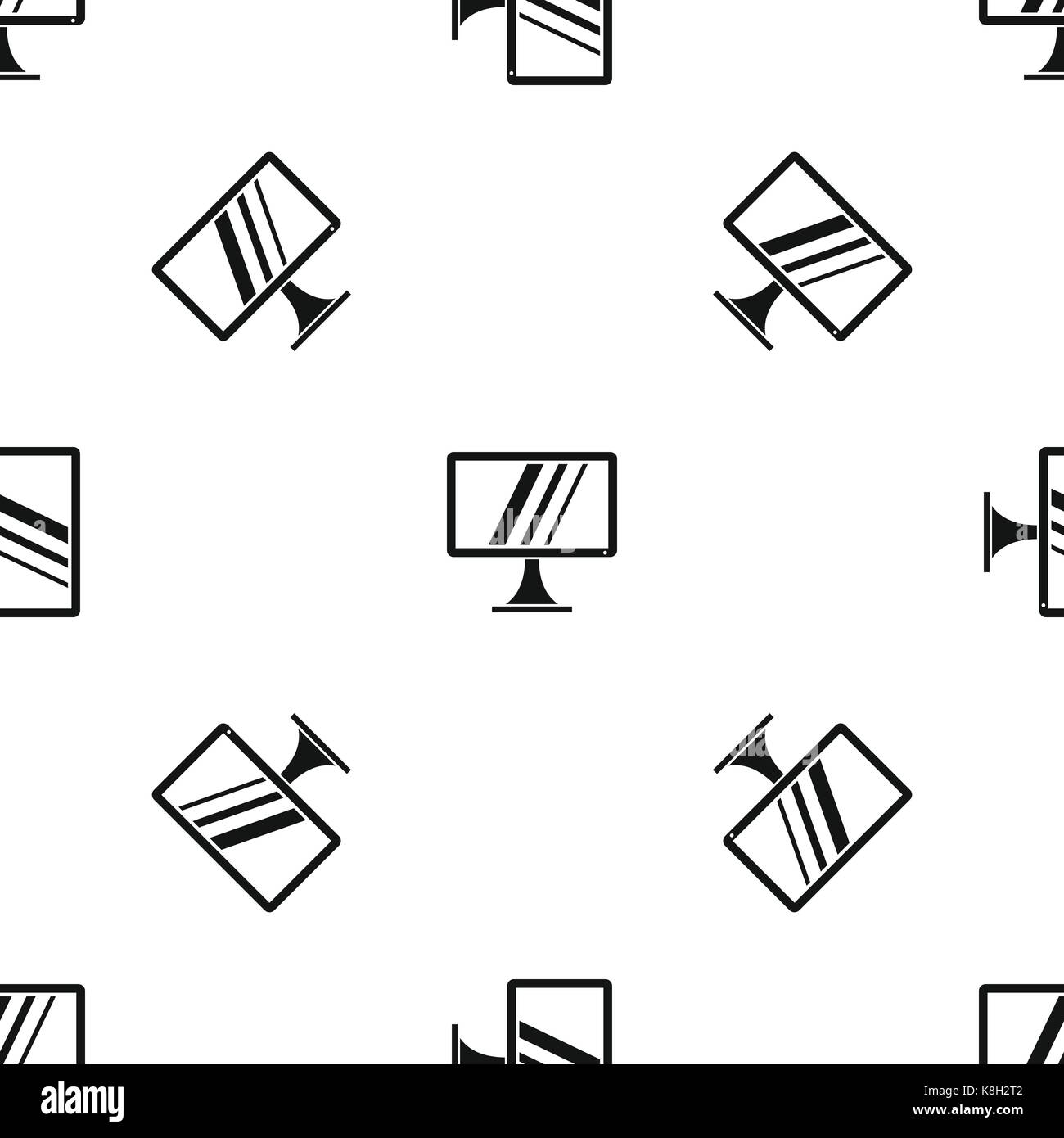 Computer monitor pattern seamless black Stock Vector Image & Art Alamy