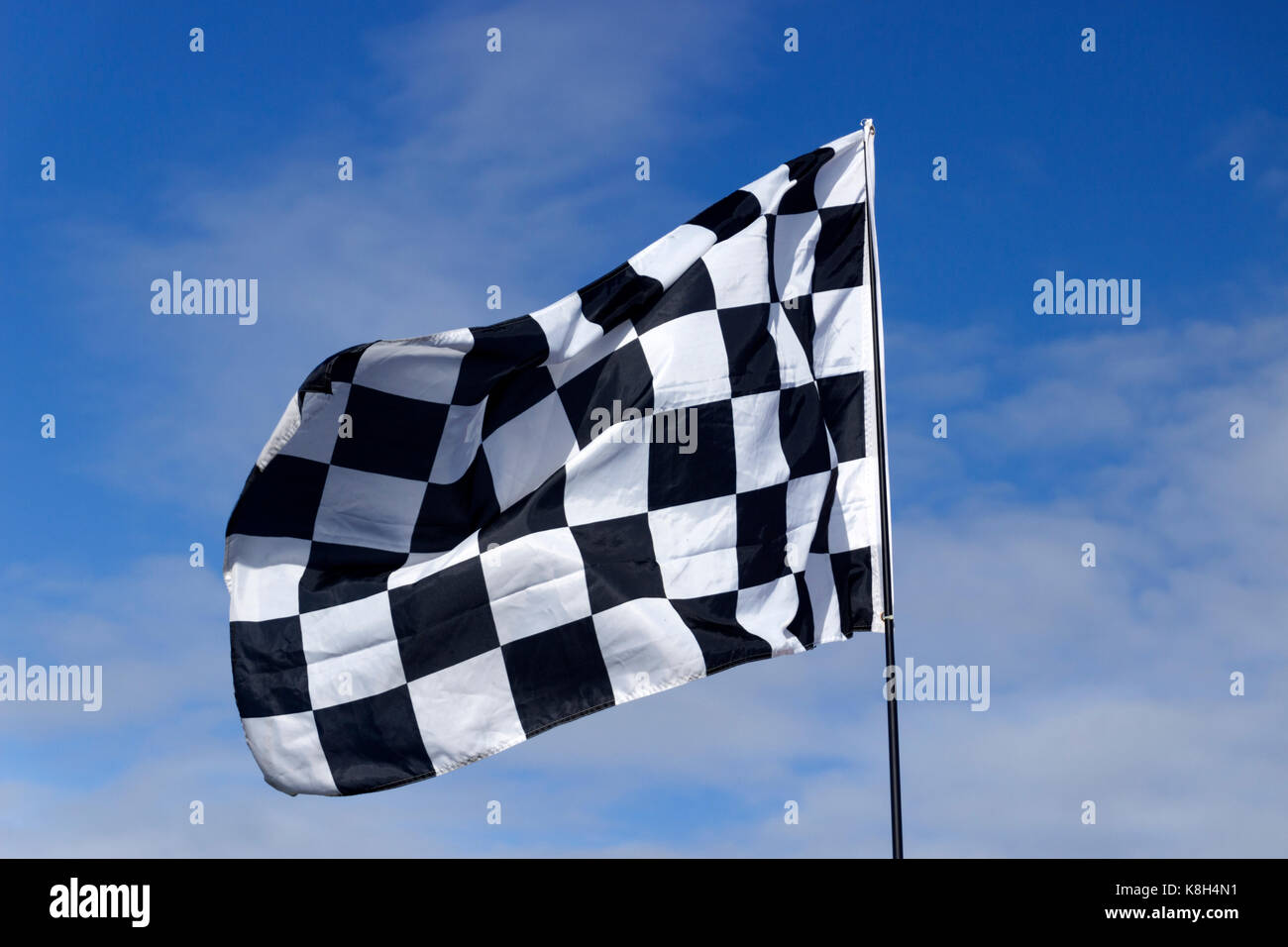 Chequered Flag Stock Photo