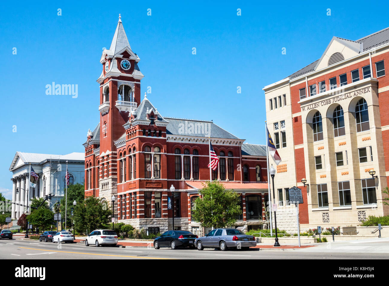 Wilmington North Carolina,North 3rd Street,historic district,New Hanover County Courthouse,exterior,Alfred Eichberg,renaissance revival,architecture,T Stock Photo