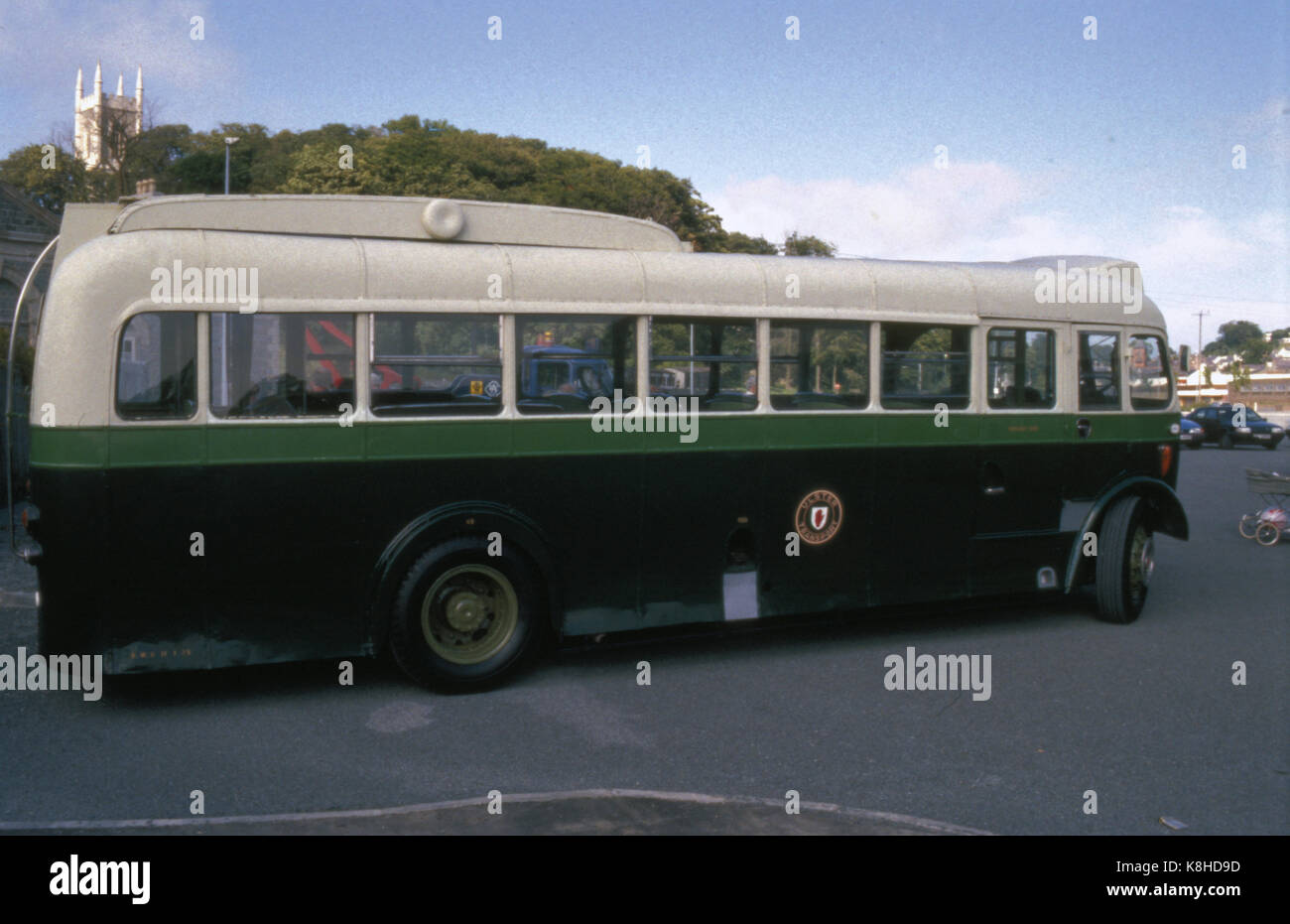 a series of images showing the old Ulster Transport Busses. - The UTA was formed by the Transport Act 1948, which merged the Northern Ireland Road Transport Board (NIRTB) and the Belfast and County Down Railway (BCDR). Added to this in 1949 was the Northern Counties Committee (NCC), owned by the British Transport Commission's Railway Executive since its previous owner, the London, Midland and Scottish Railway (LMS), had been nationalised in 1948. In January 1950 the UTA closed almost the entire BCDR network except the Queen's Quay, Belfast – Bangor commuter line.  In the same year it closed th Stock Photo