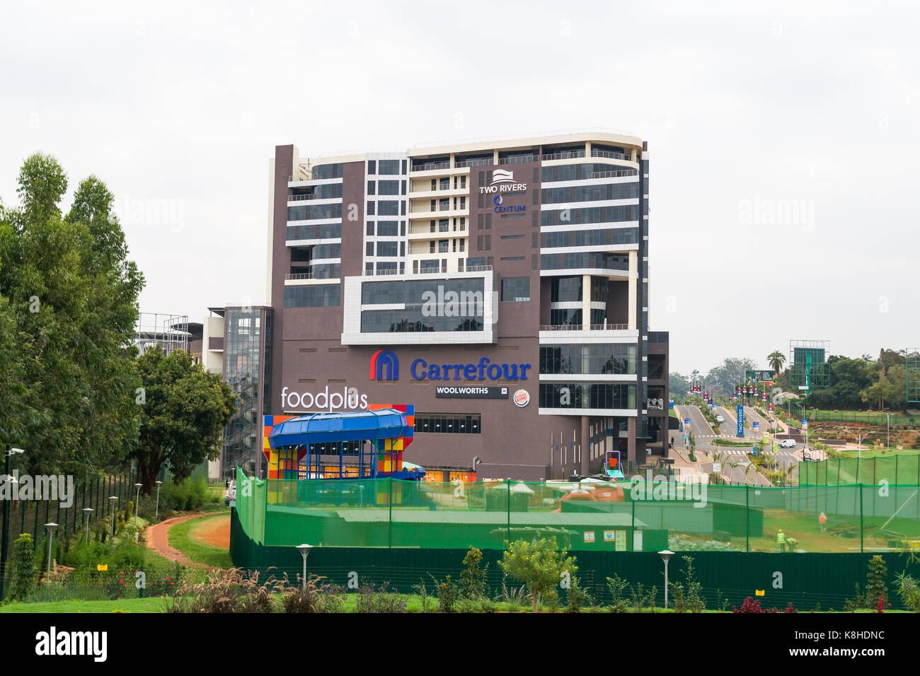Two Rivers shopping mall building exterior, Kenya Stock Photo