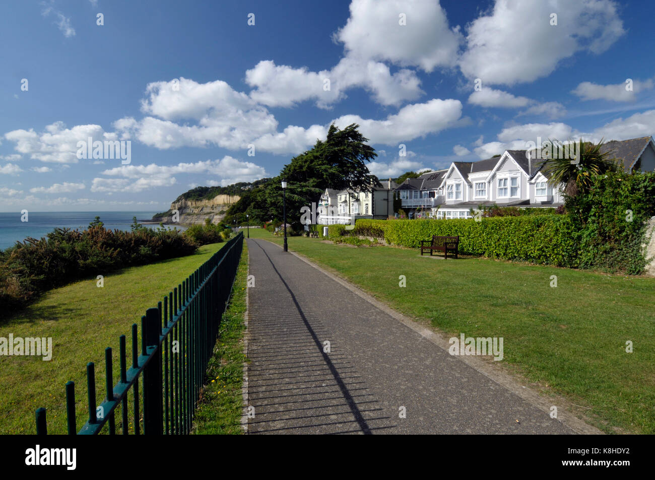hotels and guest houses on the clifftop walkways or pathways at Shanklin on the Isle of Wight