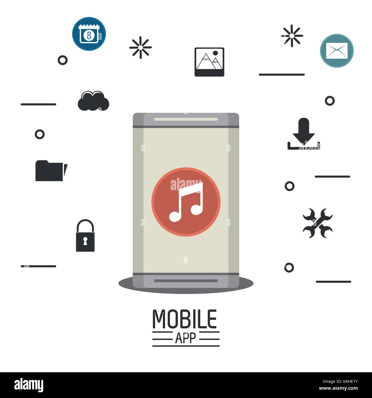 Mobile app technology Stock Vector Image & Art - Alamy