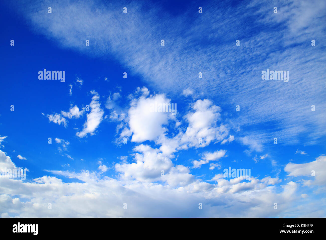 blue sky with beautiful white clouds Stock Photo - Alamy