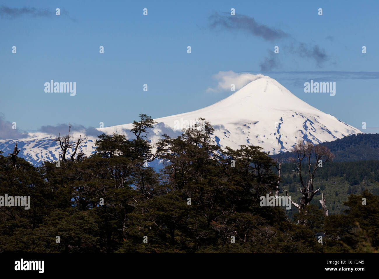 Villarrica volcano, Villarrica National Park, Chile Stock Photo Alamy