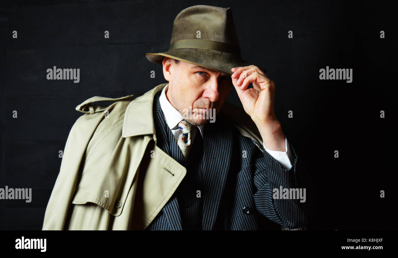 Vintage detective Stock Photo