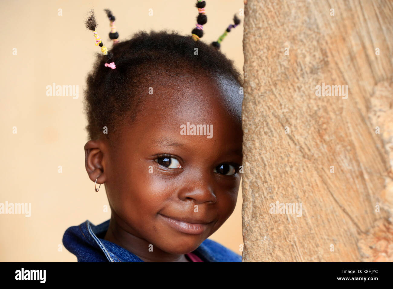 African girl. portrait. lome. togo. Stock Photo