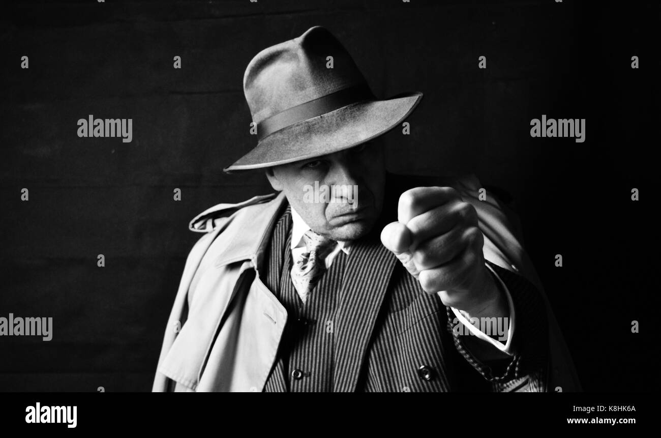 Vintage Gangster Stock Photo - Alamy