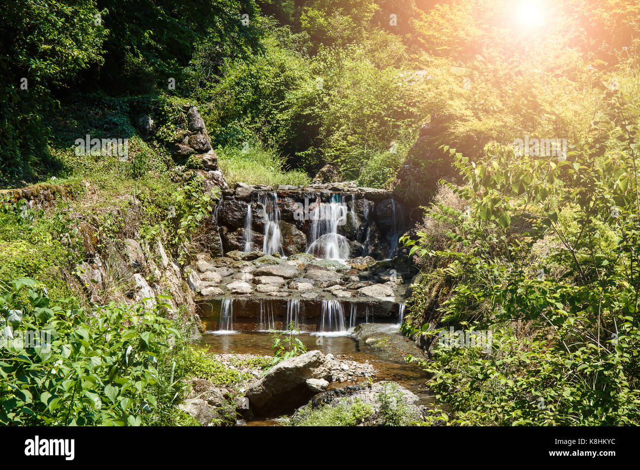 Stone waterfall hi-res stock photography and images - Alamy