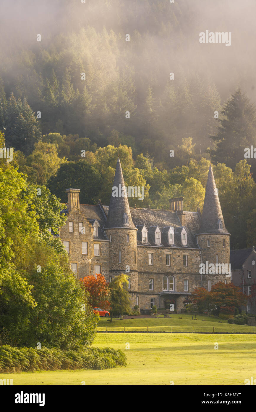 Tigh Mor in The Trossachs in Autumn Stock Photo