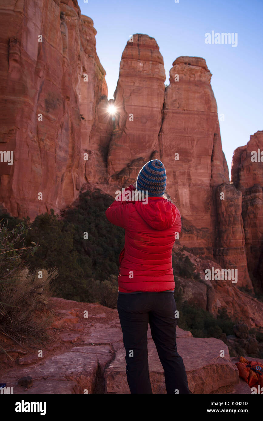 Female hood rear view hi-res stock photography and images - Alamy