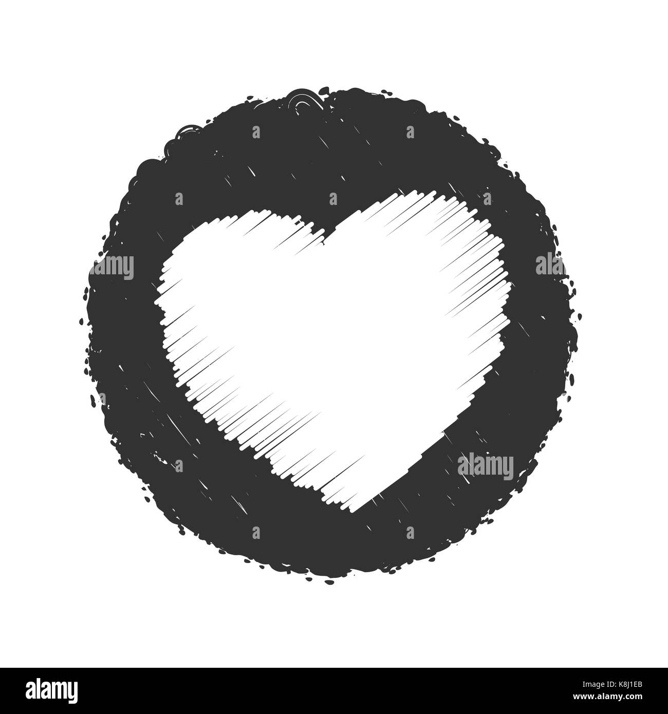 Bold Stamp Heart Grunge Texture Stock Vector Image & Art Alamy