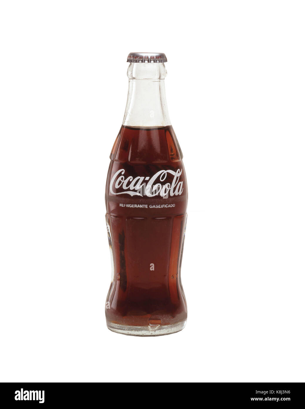 Classic bottle of Coca-Cola, Los Angeles, California, United States of America Stock Photo