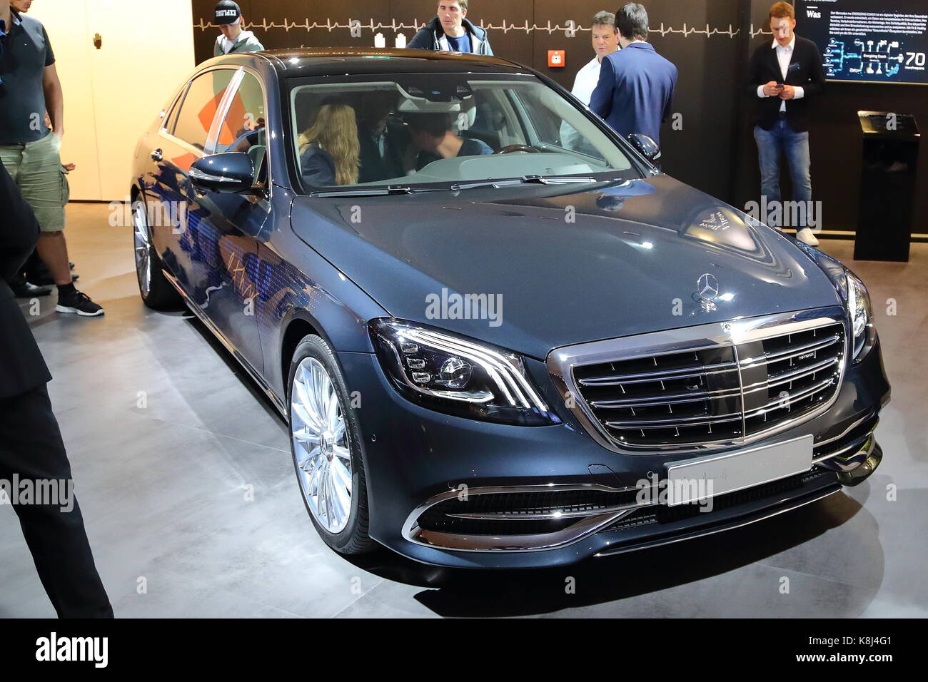 Car manufacturers from all over the world present their newest models and concept cars at this year's IAA car motor show in Frankfurt, Germany Stock Photo