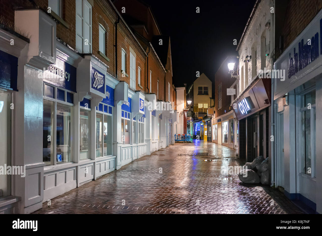 Guildford Town Centre At Night Stock Photo Alamy guildford-town-centre-at-night-stock-photo-alamy
