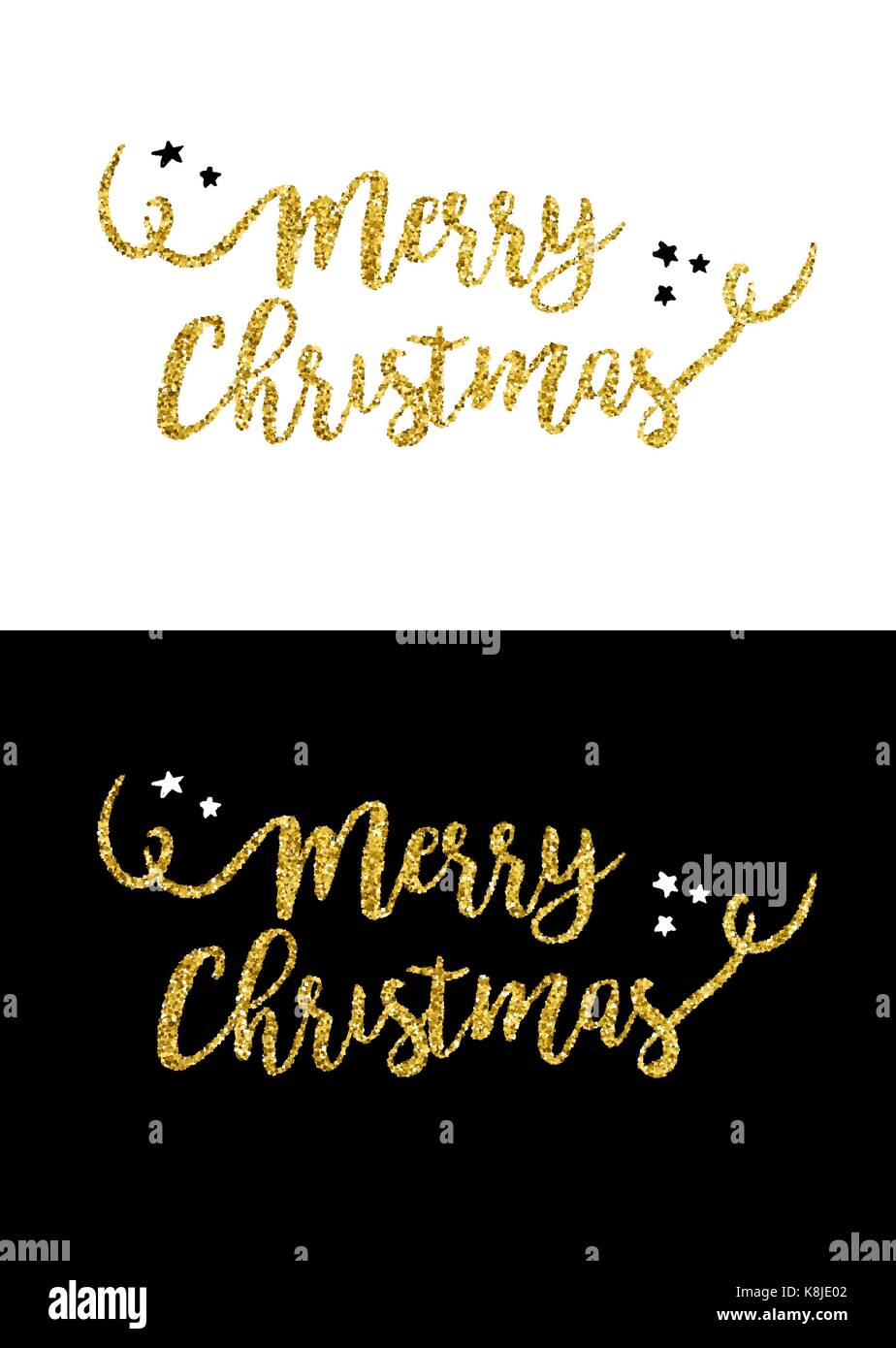 Gold merry Christmas text quote calligraphy lettering design for Gold merry Christmas text quote calligraphy lettering design for