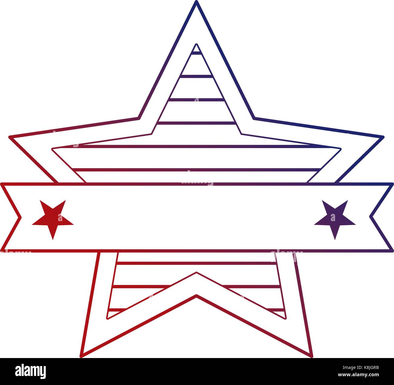 star with united states of america flag Stock Vector Image & Art - Alamy