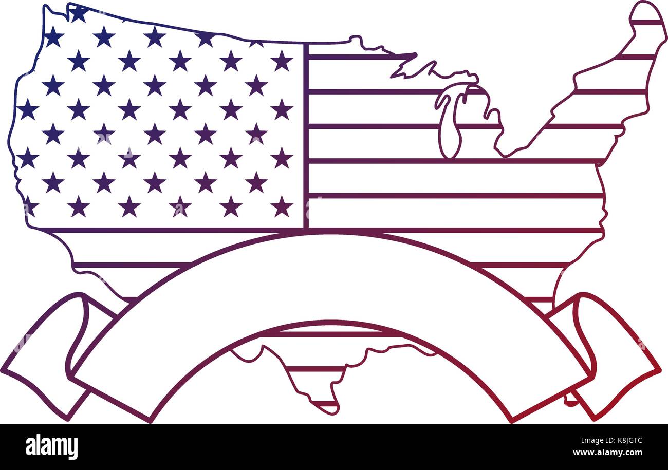 united states of america map vector illustration design Stock Vector ...
