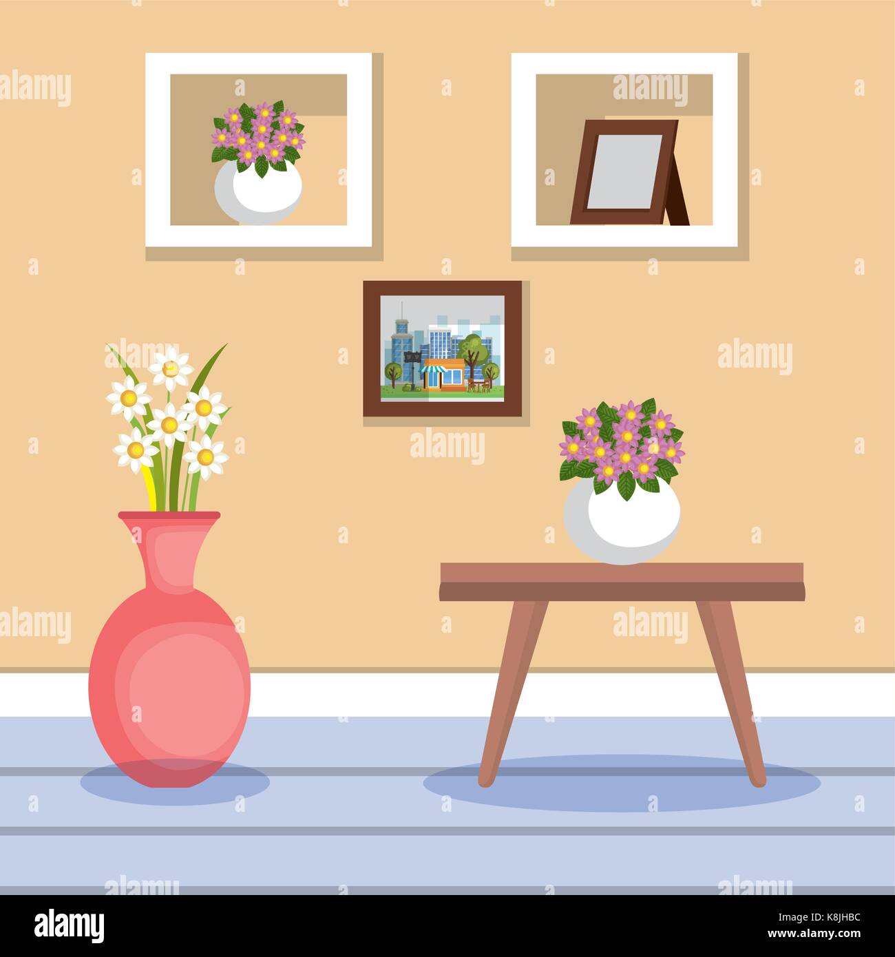 living room scene icon vector illustration design Stock Vector Image ...