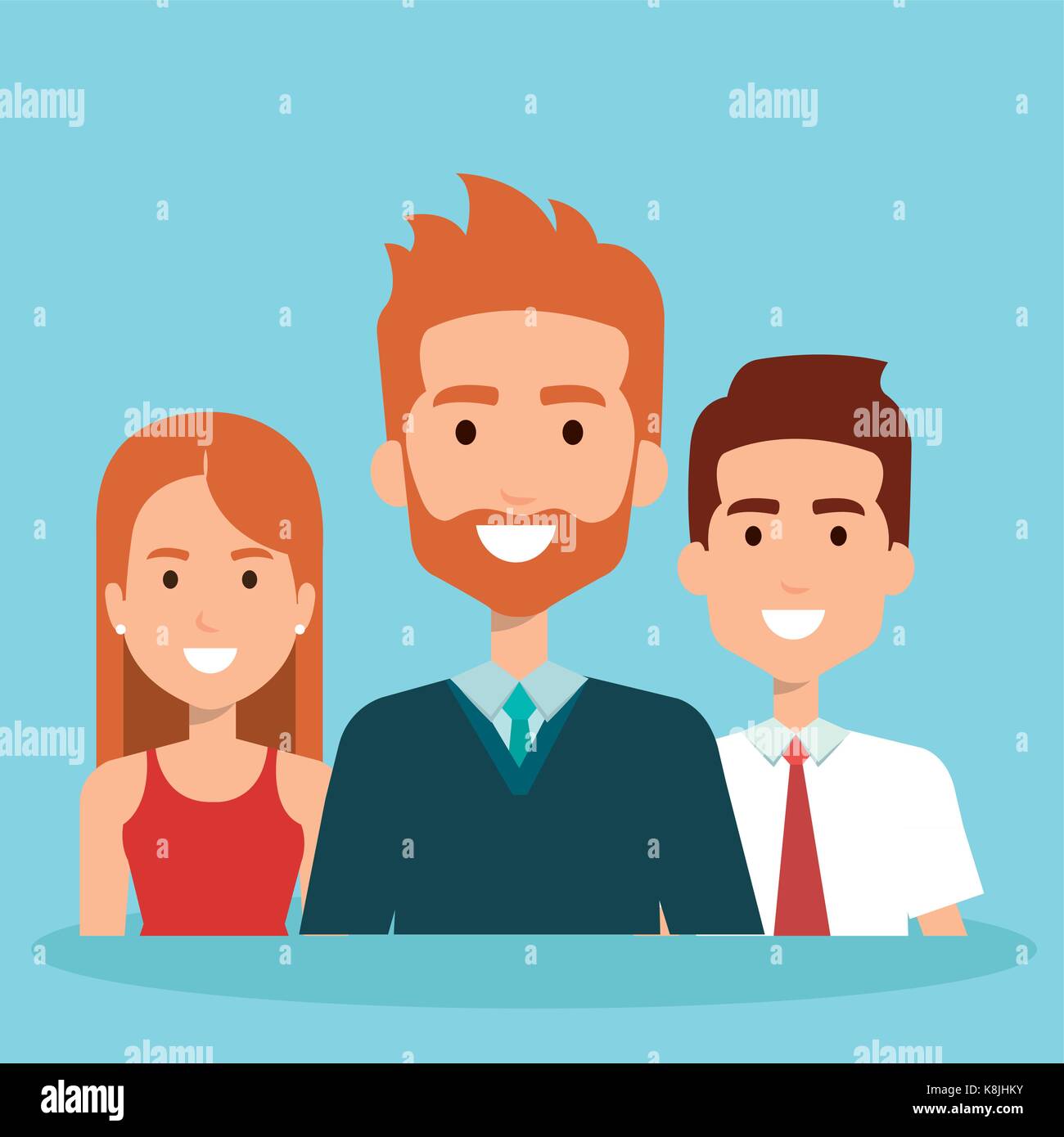young people group avatars vector illustration design Stock Vector ...