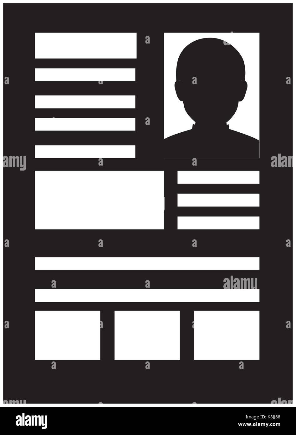 curriculum vitae isolated icon Stock Vector Image & Art - Alamy